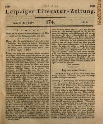 Leipziger Literaturzeitung Freitag 9. Juli 1813