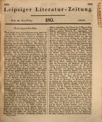 Leipziger Literaturzeitung Freitag 16. Juli 1813