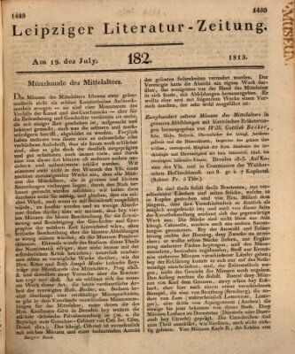 Leipziger Literaturzeitung Montag 19. Juli 1813