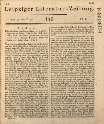 Leipziger Literaturzeitung Donnerstag 23. Juni 1814