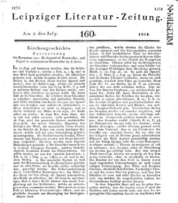 Leipziger Literaturzeitung Dienstag 5. Juli 1814