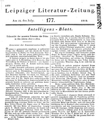 Leipziger Literaturzeitung Samstag 23. Juli 1814