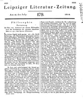 Leipziger Literaturzeitung Dienstag 26. Juli 1814