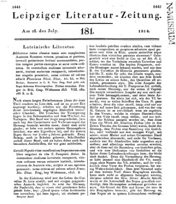 Leipziger Literaturzeitung Donnerstag 28. Juli 1814