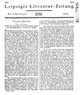 Leipziger Literaturzeitung Freitag 19. August 1814