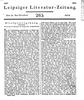 Leipziger Literaturzeitung Freitag 28. Oktober 1814