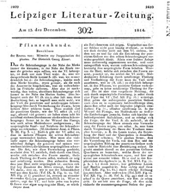 Leipziger Literaturzeitung Dienstag 13. Dezember 1814