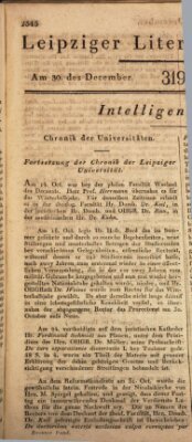 Leipziger Literaturzeitung Samstag 30. Dezember 1815