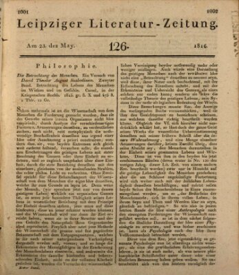 Leipziger Literaturzeitung Donnerstag 23. Mai 1816