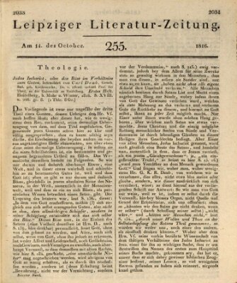 Leipziger Literaturzeitung Montag 14. Oktober 1816