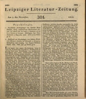 Leipziger Literaturzeitung Dienstag 3. Dezember 1816