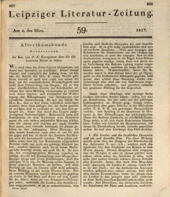 Leipziger Literaturzeitung Dienstag 4. März 1817