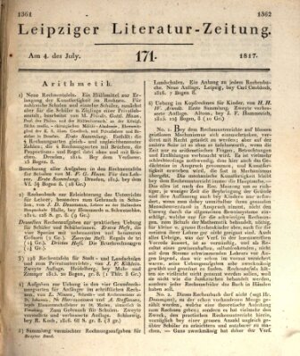 Leipziger Literaturzeitung Freitag 4. Juli 1817