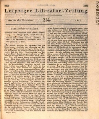 Leipziger Literaturzeitung Mittwoch 10. Dezember 1817