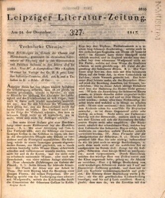 Leipziger Literaturzeitung Mittwoch 24. Dezember 1817