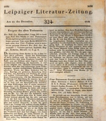 Leipziger Literaturzeitung Freitag 25. Dezember 1818