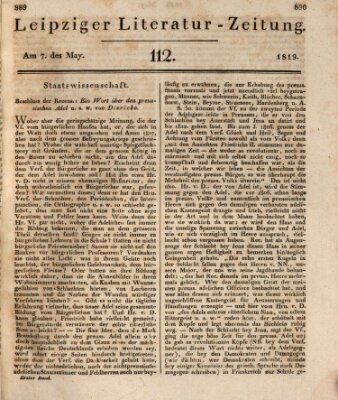 Leipziger Literaturzeitung Freitag 7. Mai 1819