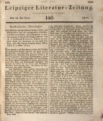 Leipziger Literaturzeitung Montag 14. Juni 1819