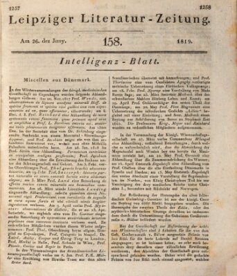 Leipziger Literaturzeitung Samstag 26. Juni 1819