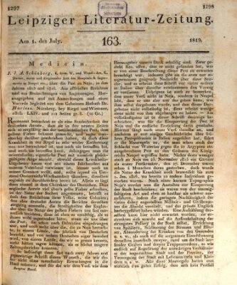 Leipziger Literaturzeitung Donnerstag 1. Juli 1819