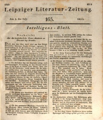 Leipziger Literaturzeitung Samstag 3. Juli 1819