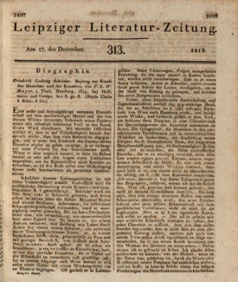Leipziger Literaturzeitung Freitag 17. Dezember 1819