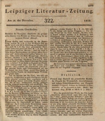 Leipziger Literaturzeitung Dienstag 28. Dezember 1819