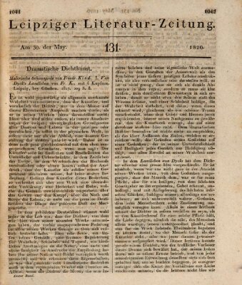 Leipziger Literaturzeitung Dienstag 30. Mai 1820