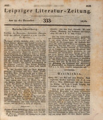 Leipziger Literaturzeitung Freitag 22. Dezember 1820