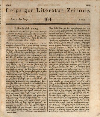 Leipziger Literaturzeitung Freitag 6. Juli 1821