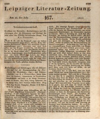 Leipziger Literaturzeitung Dienstag 10. Juli 1821