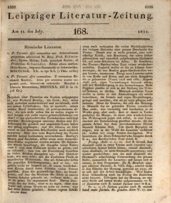 Leipziger Literaturzeitung Mittwoch 11. Juli 1821