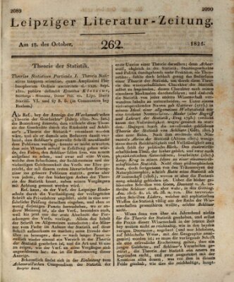 Leipziger Literaturzeitung Donnerstag 18. Oktober 1821