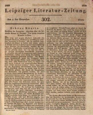 Leipziger Literaturzeitung Montag 3. Dezember 1821