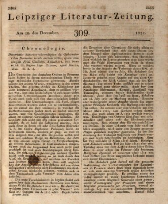 Leipziger Literaturzeitung Montag 10. Dezember 1821