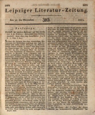 Leipziger Literaturzeitung Dienstag 11. Dezember 1821