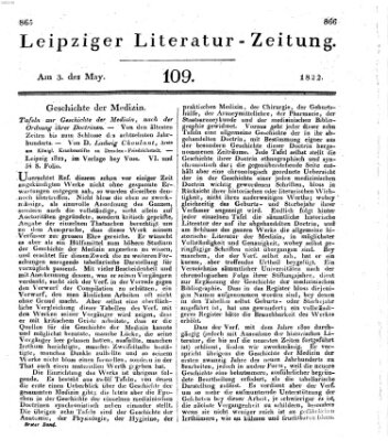 Leipziger Literaturzeitung Freitag 3. Mai 1822