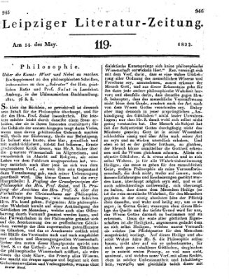 Leipziger Literaturzeitung Dienstag 14. Mai 1822