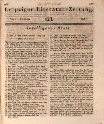 Leipziger Literaturzeitung Samstag 12. Mai 1827