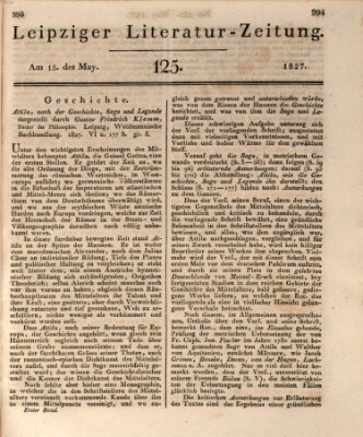 Leipziger Literaturzeitung Dienstag 15. Mai 1827