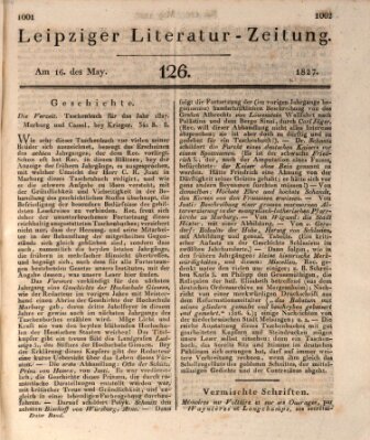 Leipziger Literaturzeitung Mittwoch 16. Mai 1827