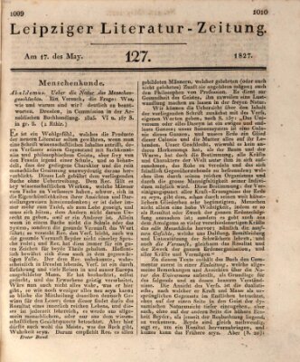 Leipziger Literaturzeitung Donnerstag 17. Mai 1827