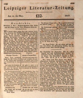 Leipziger Literaturzeitung Mittwoch 23. Mai 1827