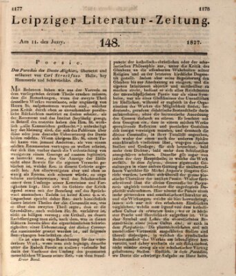 Leipziger Literaturzeitung Montag 11. Juni 1827