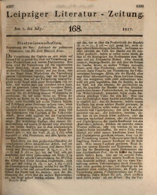 Leipziger Literaturzeitung Dienstag 3. Juli 1827