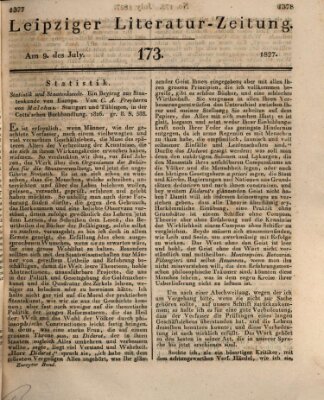 Leipziger Literaturzeitung Montag 9. Juli 1827