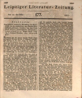 Leipziger Literaturzeitung Freitag 13. Juli 1827