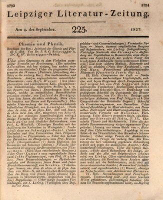 Leipziger Literaturzeitung Dienstag 4. September 1827