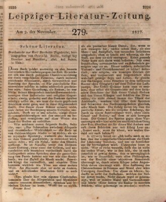 Leipziger Literaturzeitung Freitag 2. November 1827