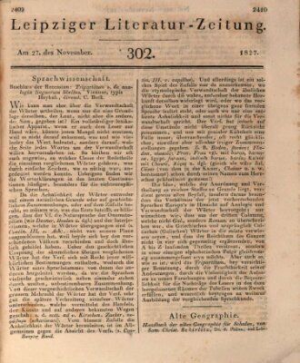 Leipziger Literaturzeitung Dienstag 27. November 1827